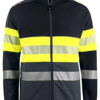 Projob--Hoodie-6122 SWEATSHIRT FULL ZIP CAPUCHE  EN ISO 20471 CLASSE 1