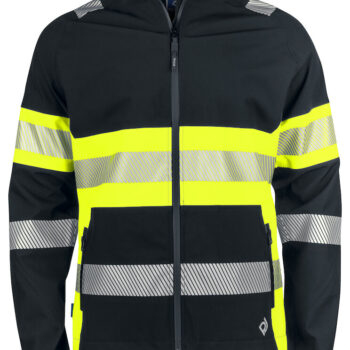 Projob--Jacket-6442 SOFTSHELL IMPERMEABLE - EN ISO 20471 CLASSE 1