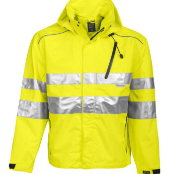 Projob--Rainjacket-6466 SOFTSHELL POLYURETHANE - EN ISO 20471 CLASSE 3 EN 343 3/3